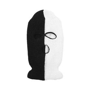 Three Cross Blanco Face Tattoo 3 Hole Black Ski Mask