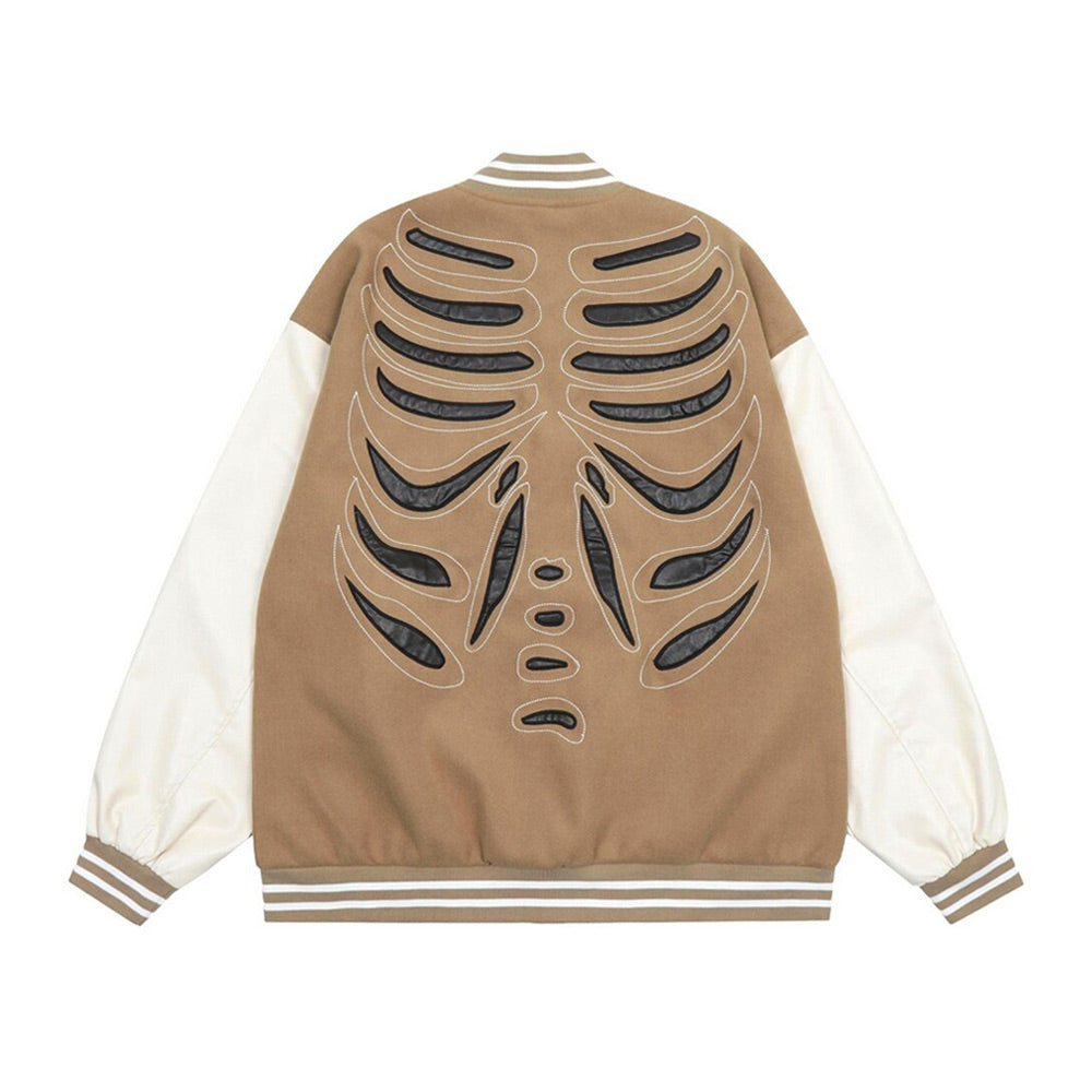 Skeleton Varsity Jacket with Bones - Films Jackets