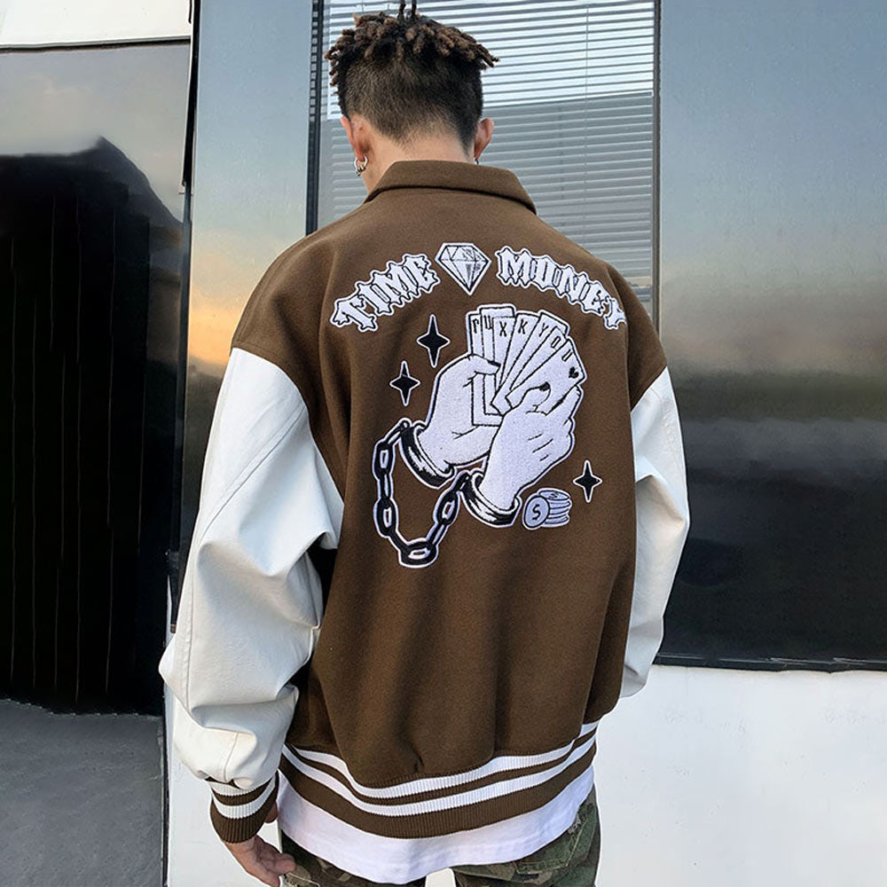 The Baddie Letterman Jacket (Brown)