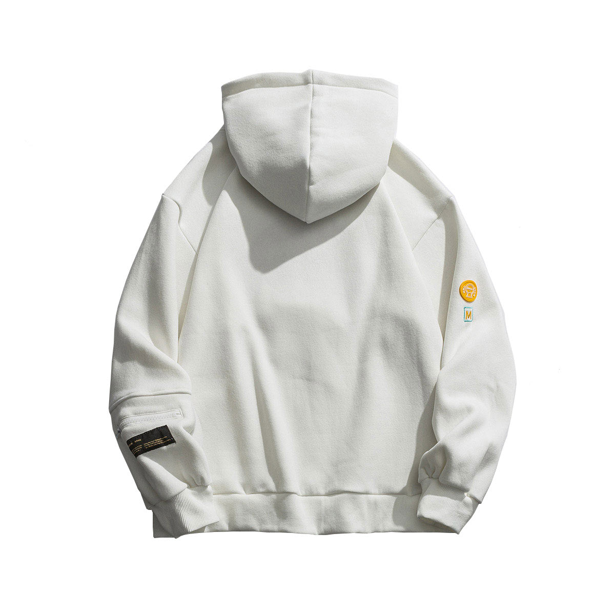 hoodie zippé blanc