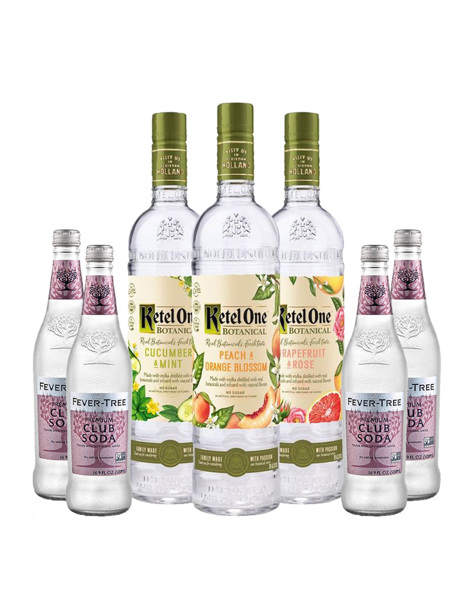 Ketel One® Botanical Collection (3 Bottles) with Four Fever-Tree Club