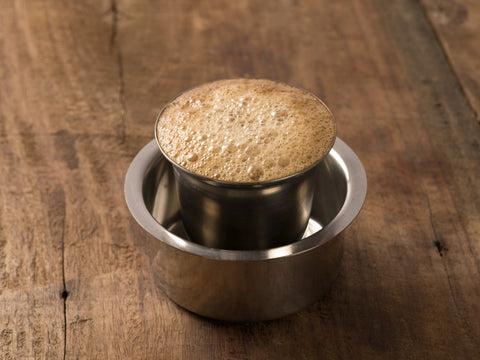 Authentic South Indian Filter Coffee /Kaapi, how to use a South Indian  coffee filter at home 