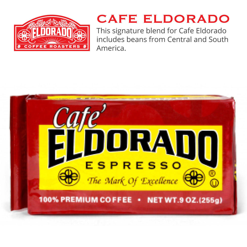 Cafe Eldorado Espresso 9oz Brick 12Pack Eldorado