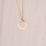 Mini Hoop Cable Chain Necklace - Lux Reve