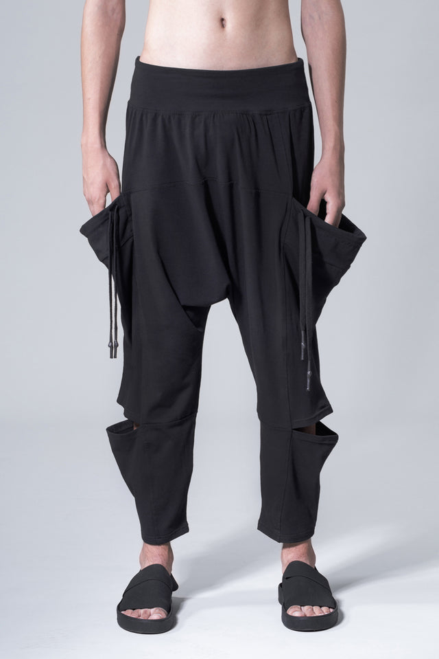 ALADDIN PLEATED DROP CROTCH PANTS – VAGUE