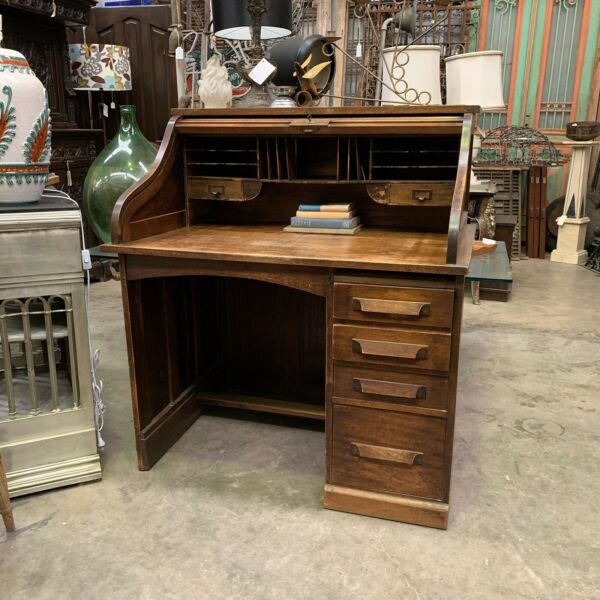Antique Roll Top Desk With Locking Mechanism The Design Ark