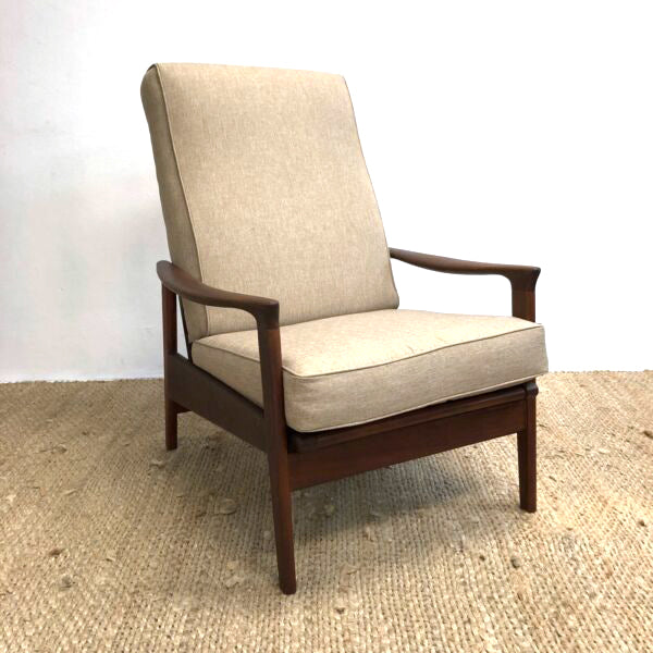 mid century modern fabric chair