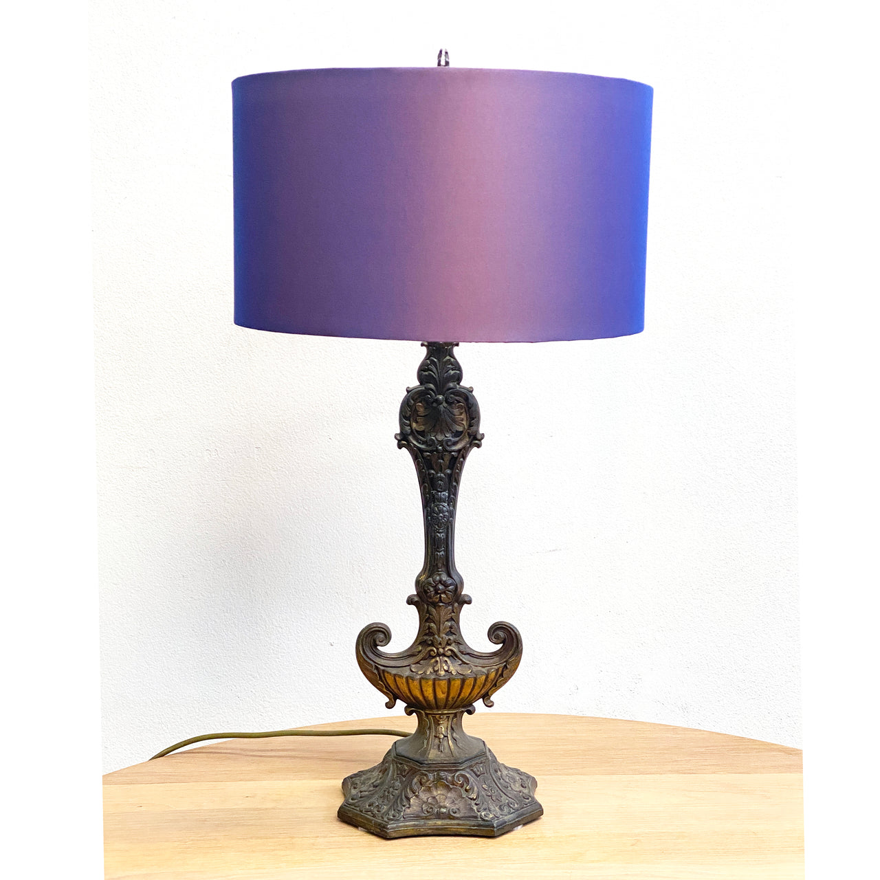 purple table lamp