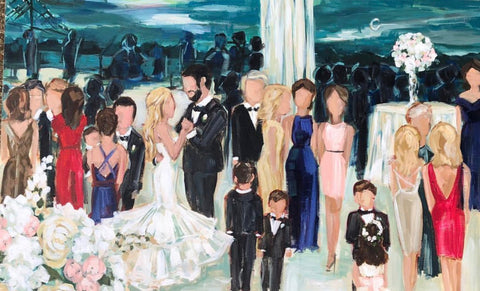 Hilton Baton Rouge Live Wedding Painting