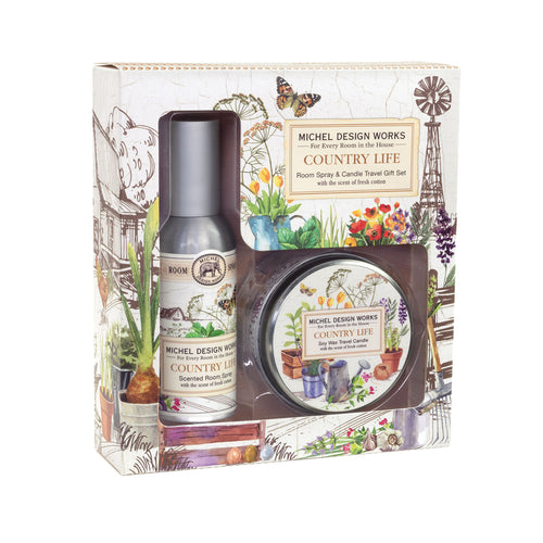 Country Life Room Spray and Candle Travel Gift Sets
