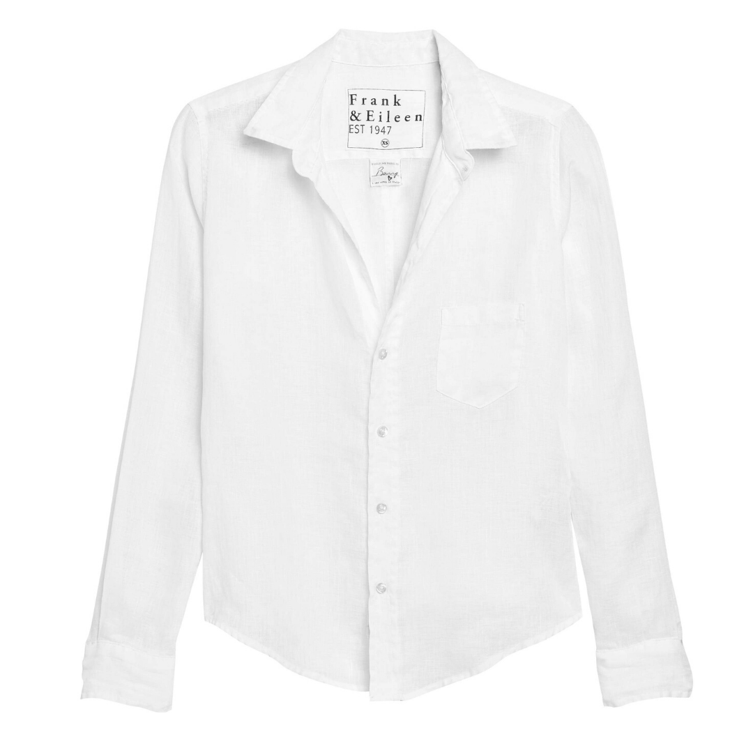 Frank Eileen Barry Shirt White Poplin Wrabyn Boutique