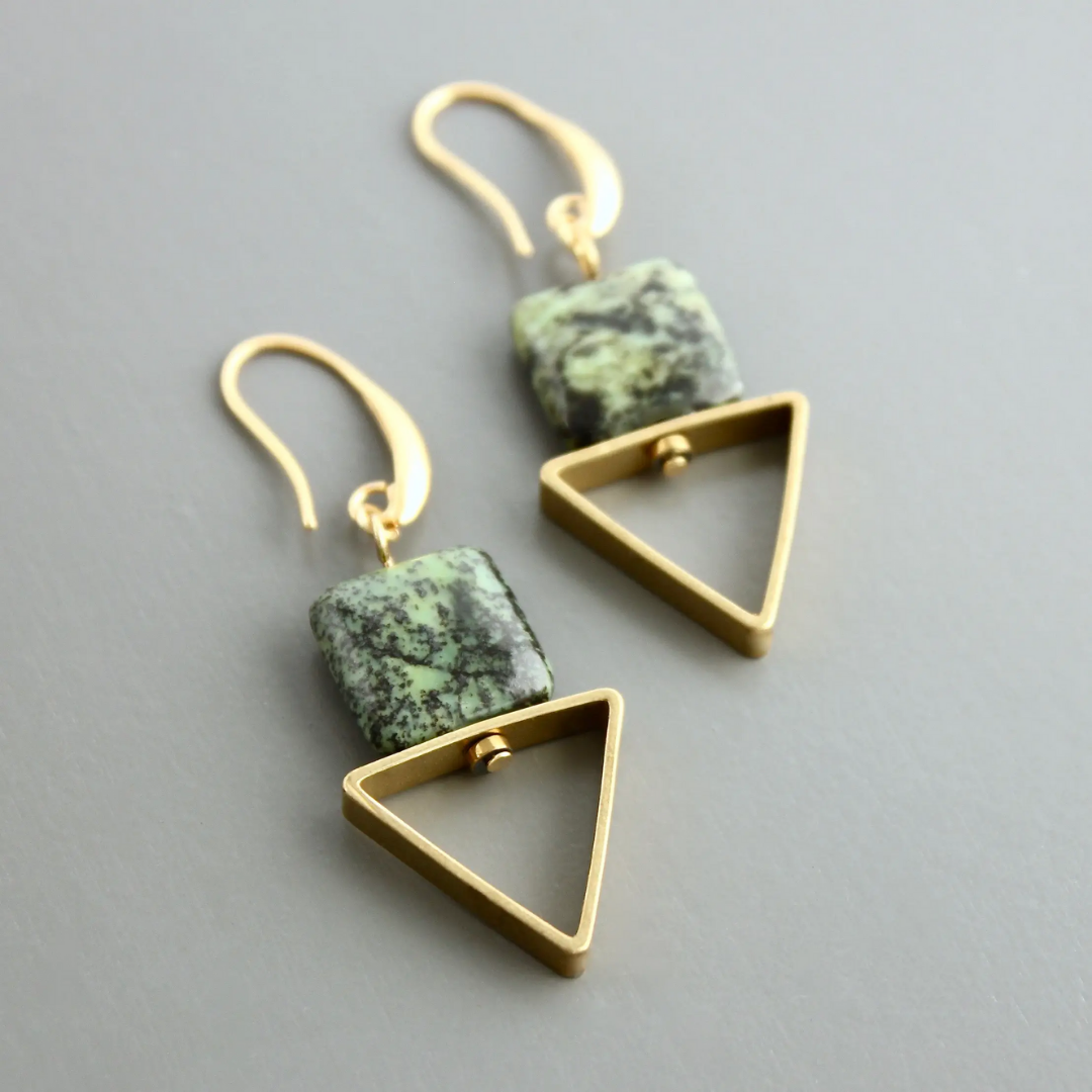 Zoisite Dangle Earrings