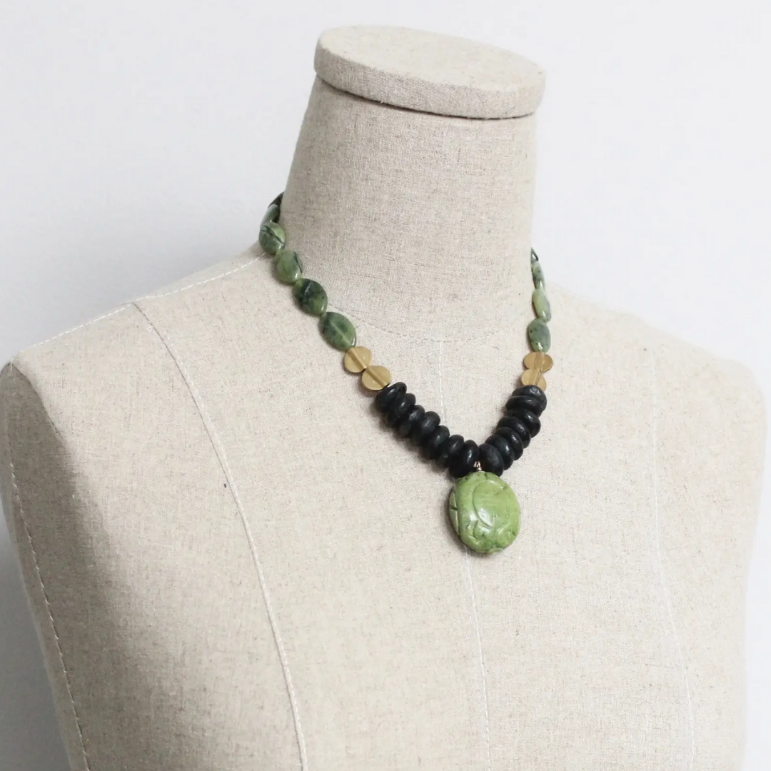 Jade Glass Necklace