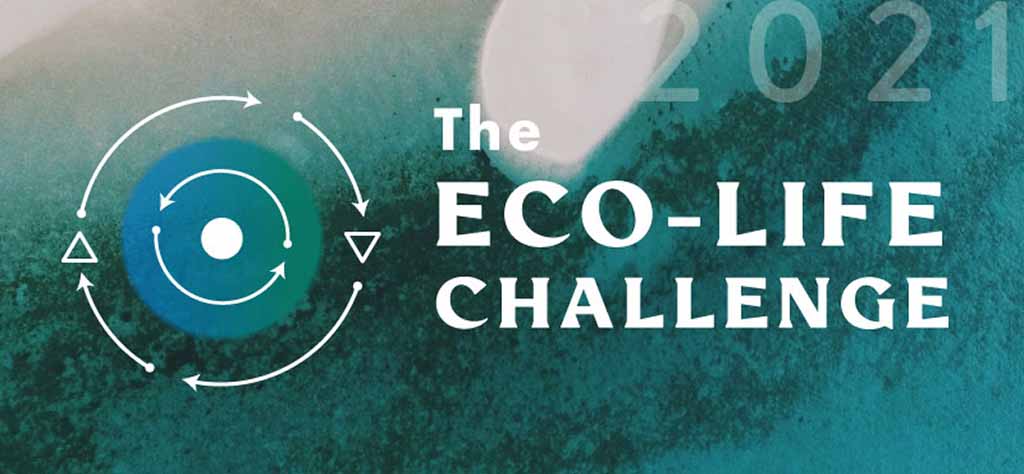 Eco-Life Challenge Logo. Celebrate Earth Day