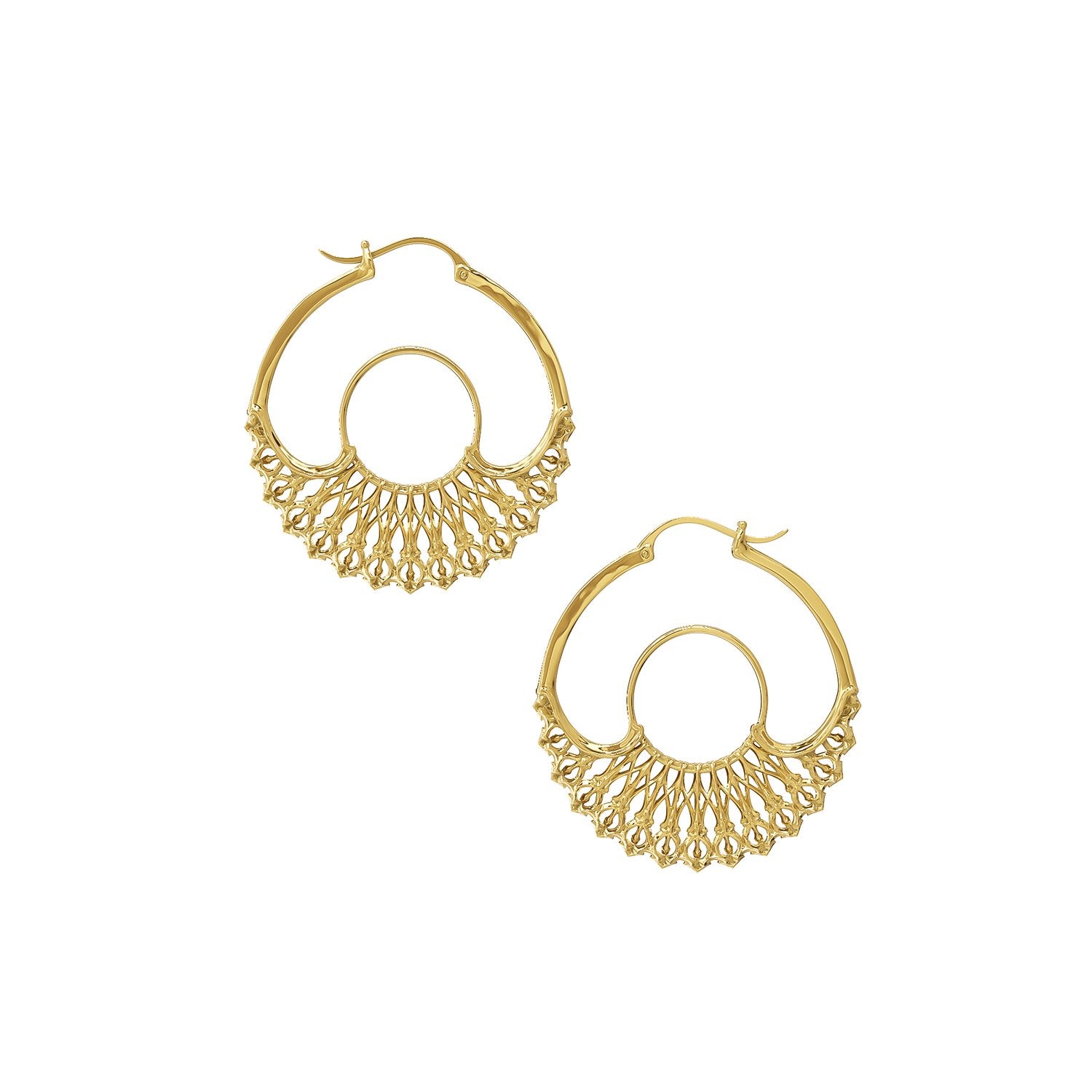 Image of Iris Hoops Gold Small