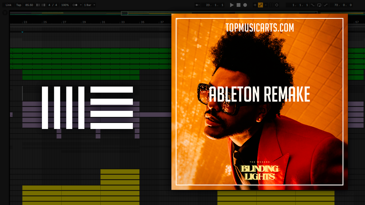 The Weeknd Blinding Lights Ableton Remake Synthpop Template Top Music Arts - the weeknd blinding lights roblox id