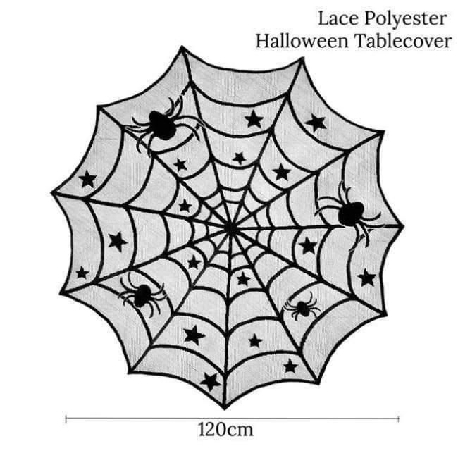 Planet+Gates+1+1pcs+Halloween+Decoration+Horror+Props+Black+Lace+Spiderweb+Web+Tablecloth+Fireplace+Mantle+Scarf+Cover++Festive+Party+Supplies