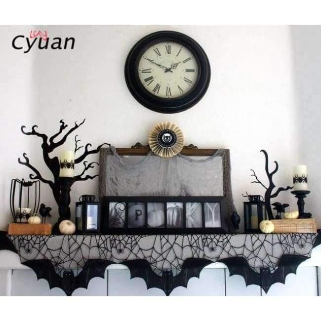 Planet+Gates+1+Halloween++Decoration+Prop+Ghost+Festival+Towel+Stove+Cloth+Bat+Spider+Curtain+Decoration++kids+Halloween+party+Supplies