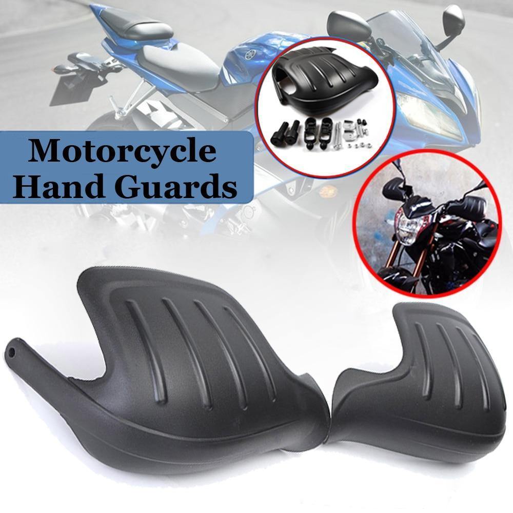 Planet+Gates+1+Pair+PP+Motorcycle+Wind+Deflector+Handguard+Hand+Guard+Protector+Shield+Black