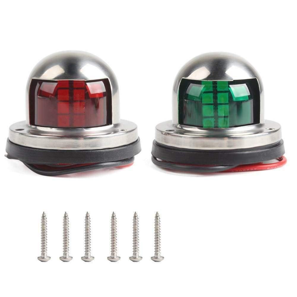 Planet+Gates+1+Pair+Stainless+Steel+ABS+Red+Green+Navigation+Light+Boat+Marine+Indicator+Spot+Light+Marine+Boat+Accessory+Boat+Yacht++Sailing