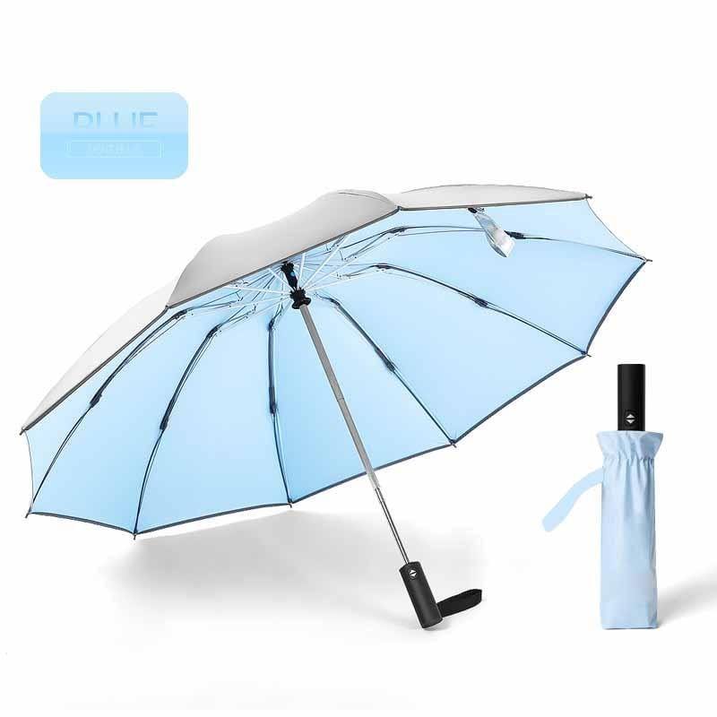 Planet+Gates+100004777+3+Inverted+Umbrella/Travel+Portable+Windproof+Folding+Umbrella,10Ribs+Auto+Open/Close+Umbrella,Reflective+Stripes+For+Night+Safety