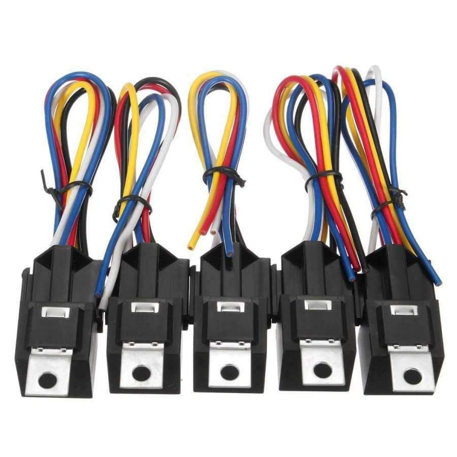 Planet+Gates+10PCS++5+PIN+SOCKETS+12V+DC+30+40A+WATERPROOF+Relay+Switch+Accessories+Electrical+Equipment+&Supplie