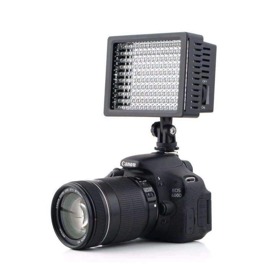 Planet+Gates+160+LED+Video+Camera+HD+Light+Lamp+12W+1280LM+Dimmable+for+Canon+for+Nikon+for+Pentax+Camera+Video+Camcorder+2017+Top+Sale