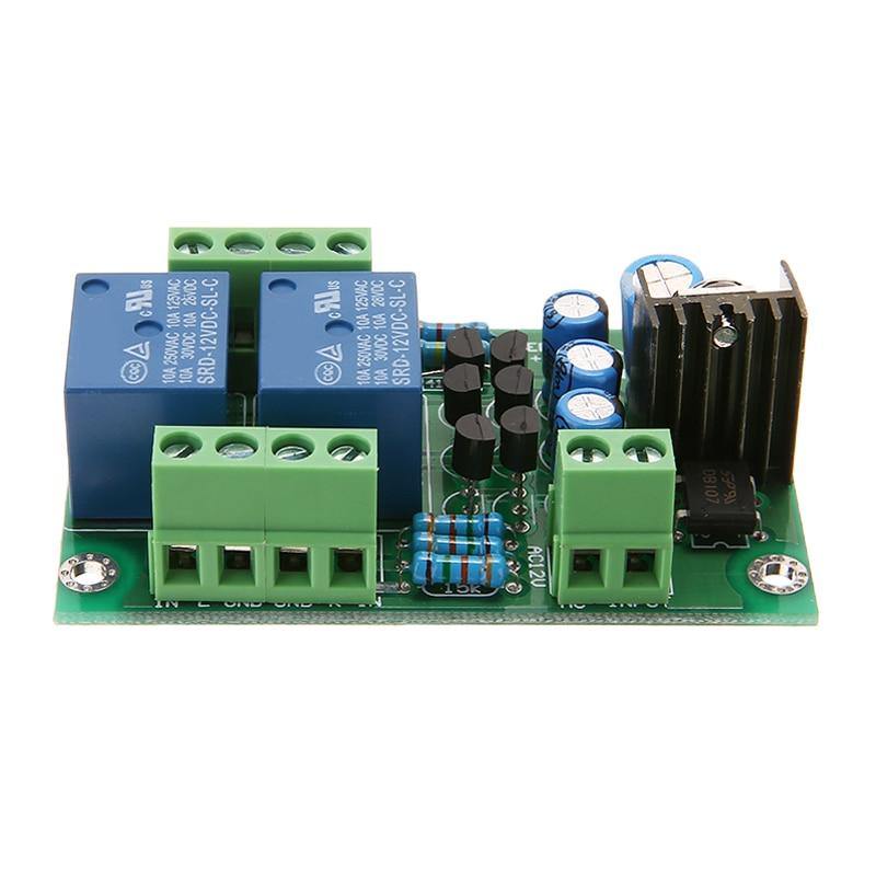 1pc Højttalerbeskyttelseskort Samlet Stereo Højttaler Circuit Board Dual Channel Relay Circuit Module 12-15V (som vist på billedet)
