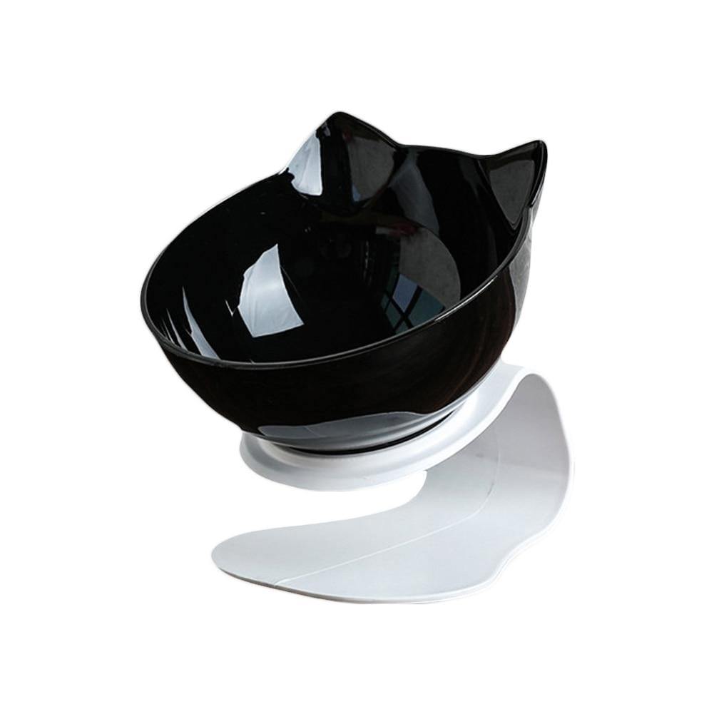 Planet+Gates+200003694+Single+black+Non-Slip+Cat++Bowl+Single+&+Double+Bowl+With+Raised+Stand+Pet+Food+Bowls+For+Protection+Cervical++Supprot+Dropshipping