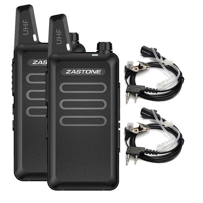 Planet+Gates+2pcs+Zastone+X6+Mini+Walkie+Talkie+UHF+400-470Mhz+16+Channels+Two+way+radio+With+Headsets+Portable+Communication+Equipment+ZT-X6