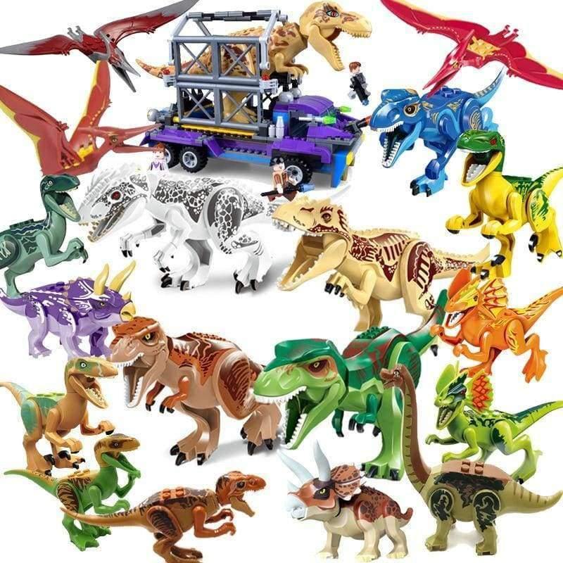 building block dinosaurs