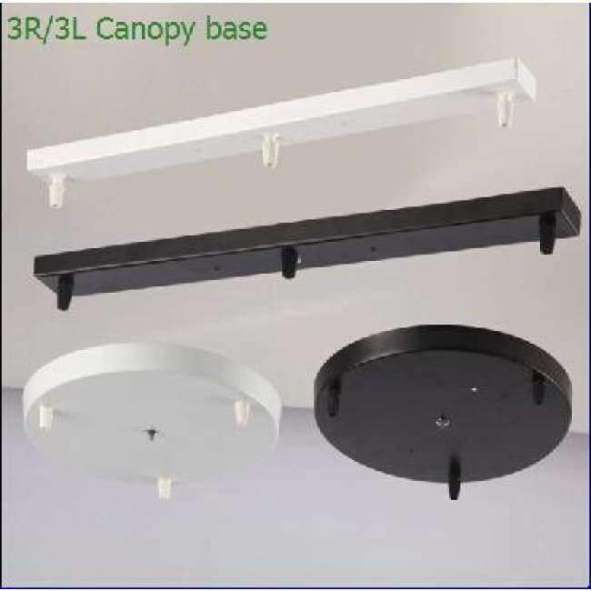 Planet+Gates+3R+25CM++Black+Three+Lamps+Chandeliers+Base+High-grade+Lighting+Accessories+black+white+Round+Rectangular+Ceiling+base+rose+canopy+Plate