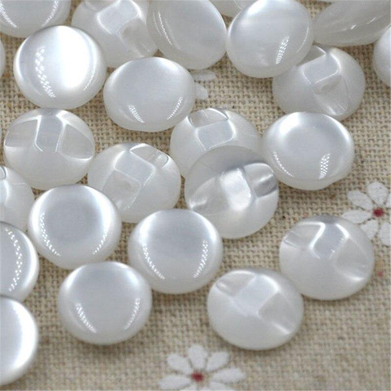 Planet+Gates+50/100+Pcs+White+Transparent/Mixed+RESIN+Buttons+Round+Brand+Button+12.5MM+Coat+Boots+Sewing+Clothes+Accessory+PT82