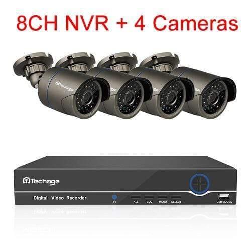 Planet+Gates+8CH+NVR+and+4+Camera+/+None+CCTV+Security+System+2MP+IR+Outdoor+Audio+Record+IP+Camera+P2P+Video+Surveillance+Set