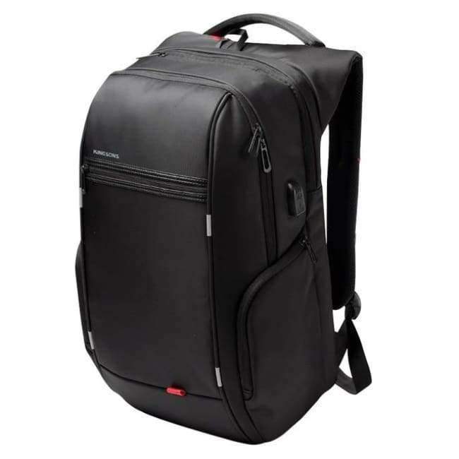 Planet+Gates+A+KS3140W+Black+/+13+Inches+Kingsons+13.3,15.6,17.3+inch+Laptop+Computer+Backpack+for+Men+Women+Anti-theft+Waterproof+Bag+Backpack+External+USB+Charge+15+17