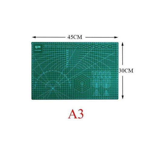 A1 A2 A3 A4 PVC Cutting Mat Board Durable Self-healing DIY Sewing Student  Art Paper Cutting Engraving Cut Pad Leather Craft Tool (A3 45x30cm)