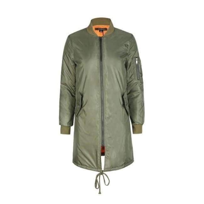 Planet+Gates+army+green+/+L+Winter+long+jackets+and+coats++spring+female+coat+casual++military+olive+green+bomber+jacket+women+basic+jackets+plus+size