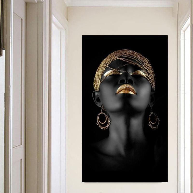 Planet+Gates+Art+Pictures+Prints+Black+Woman+On+Canvas+No+Frame+Home+Decor+Wall+Poster+Decoration+For+Living+Room