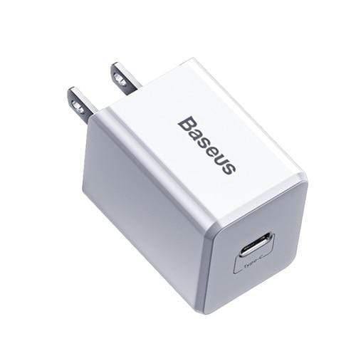 Baseus+US+Plug+PD+Charger+18W+Support+USB+Type+C+PD+Fast+Charging+Portable+Wall+Adapter+Charger+(US+PLUG+CHARGER)