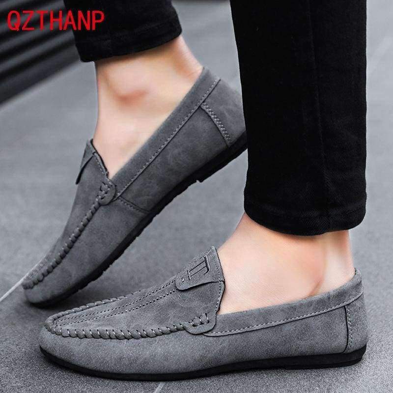 black casual loafers