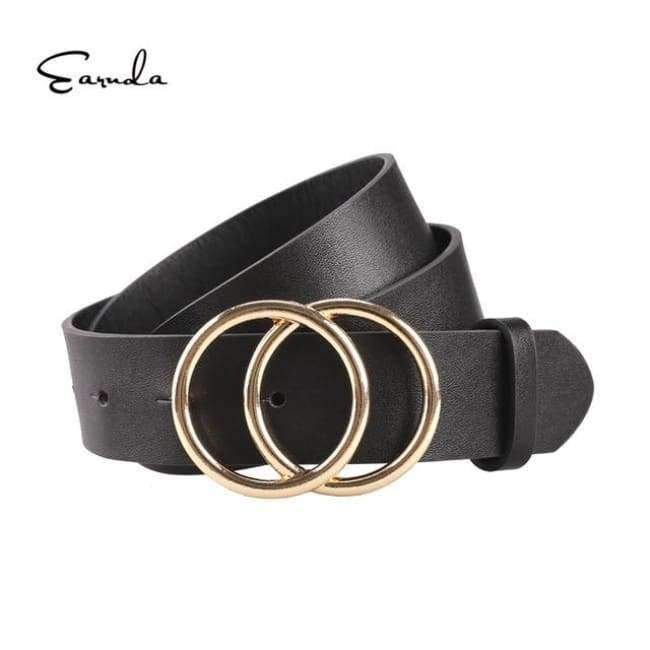 Planet+Gates+Black+/+100cm+Women+Belts+For+Women's+Jeans+Fashion+Gold+Buckle+Waist+Leather+Strap+High+Quality+Designer+Strap+Belt+Cinturon+Mujer