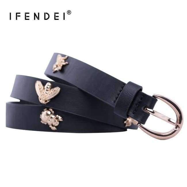 Planet+Gates+black+/+102.5cm(M)+IFENDEI+Women's+Bees+Belt+Insects+Designer+Jeans'+Strap+2018+Belts+For+Women's+Dress+Stylish+PU+Leather+Waistband+cinturon+mujer