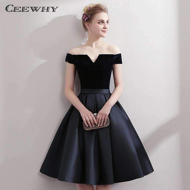 elegant short black dresses