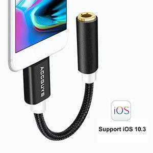 Planet+Gates+black+3.5mm+Earphones+Audio+Adapter+ACCGUYS+Audio+Converter+For+iPhone+XS/7/7+plus/8/X/8+plus/5+5S+5E+6+For+3.5mm+Jack+Extension+Cable