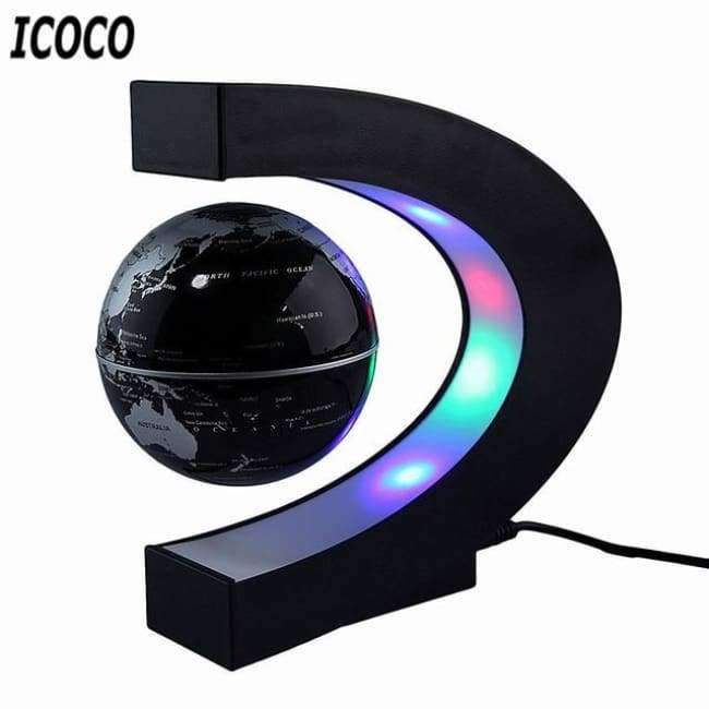 Planet+Gates+Black+/+China+/+US+Plug+ICOCO+LED+World+Map+Magnetic+Levitation+Floating+Globe+Home+Electronic+Antigravity+Lamp+Novelty+Ball+Light+Birthday+Decoration