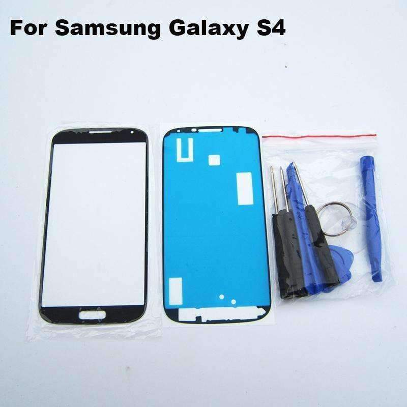 Planet+Gates+Black+Front+Outer+Glass+Panel+Lens+Replacement+part+For+Samsung+Galaxy+S4+i9505+i9500+i337+Touch+Screen+LCD+Display+Repair