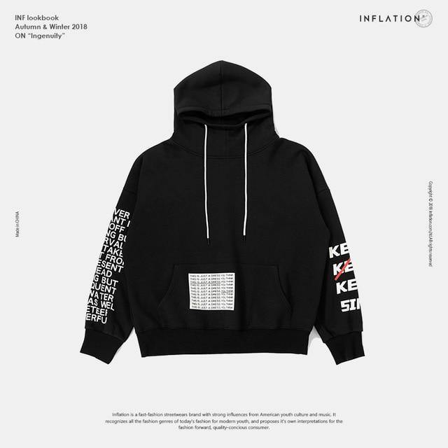 Planet+Gates+black+/+L+Oversized+Letter+Sleeve+Drawstring+Hoodies+2018+Autumn+And+Winter+Brand+Sweatshirts+Men+Loose+Streetwear