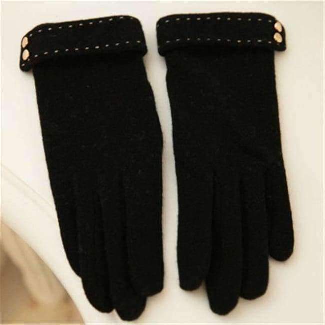 Planet+Gates+Black+/+One+Size+2018+Autumn+Winter+Women+Knitted+Wool+Gloves+Touch+Screen+Leopard+Solid+Color+Keep+Warm+Five+Fingers+Elegant+Lady+Glove+T166