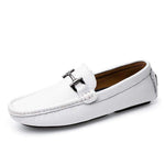 mens white leather driving shoes