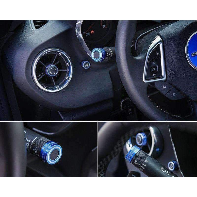 Planet+Gates+Blue+Alloy+Car+Air+Conditioning+knobs+Button+Cover+Decoration+for+Chevrolet+Camaro+2017+2018+Car+Interior+Accessories+Styling